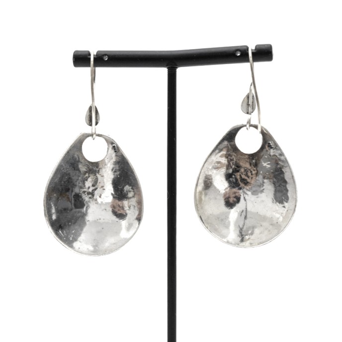 Cercei lungi picatura cerculete India Argint