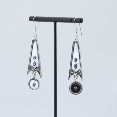 Cercei lungi banut Argint