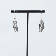 Cercei frunzulita Argint