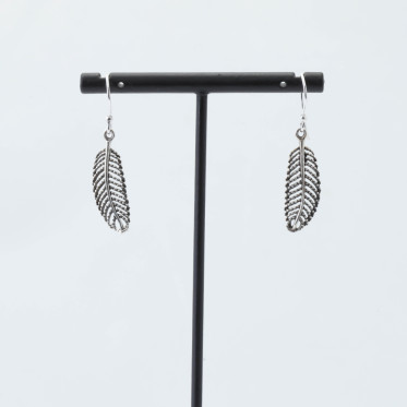 Cercei frunzulita Argint