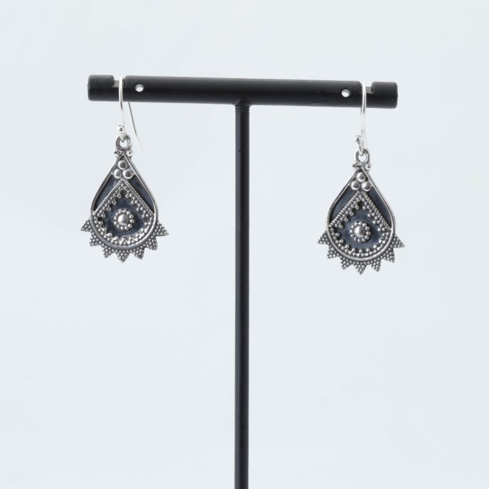 Cercei picatura conuri Argint