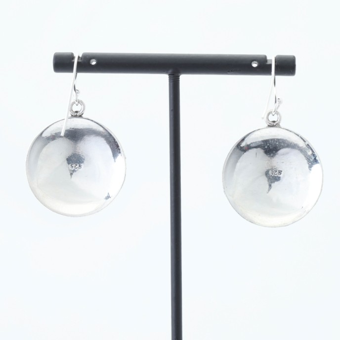 Cercei rotunzi cercuri buline Argint