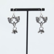 Cercei doi pesti bilute Argint