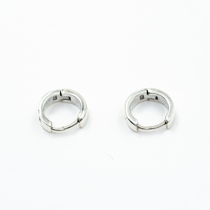 Cercei creola cruce gotica Argint