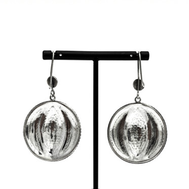 Cercei ochi de pisica India Argint