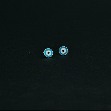 Cercei ochi de protectie m Argint