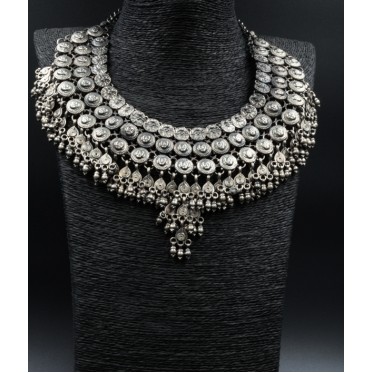 Colier etnic India banuti nr11 Argint