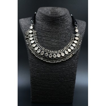 Colier etnic India picatura nr6 Argint