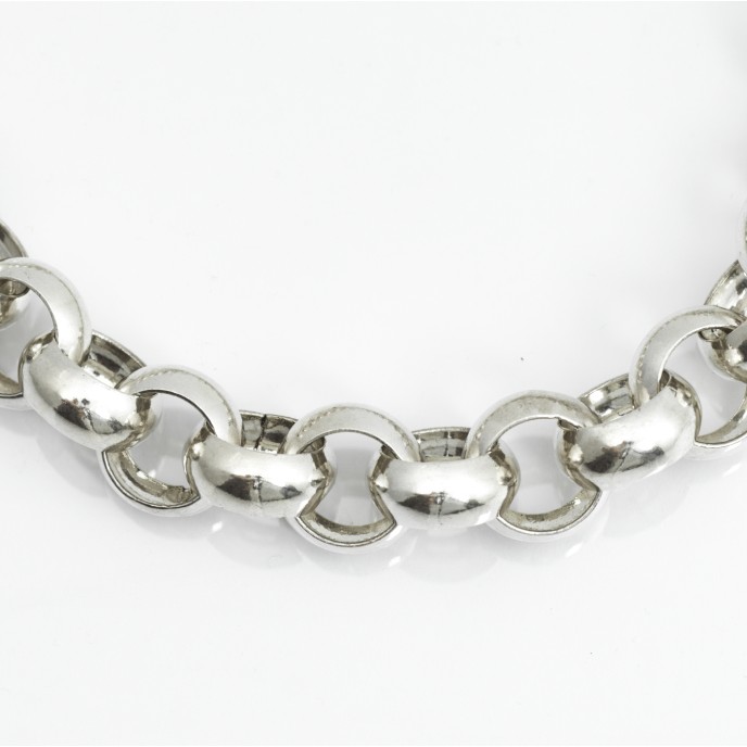 Colier zale rolo xxl 2cm Argint