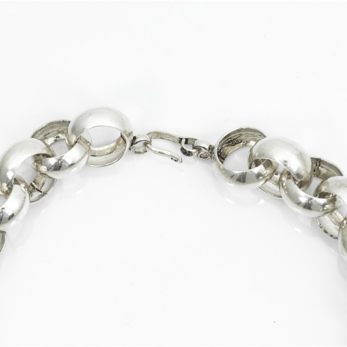 Colier zale rolo xxl 2cm Argint