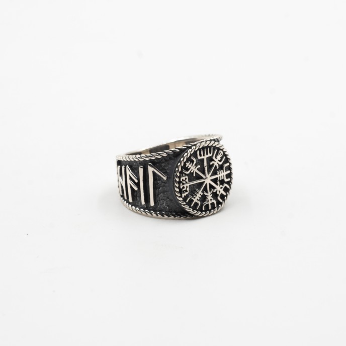 Inel viking Vegvisir Argint