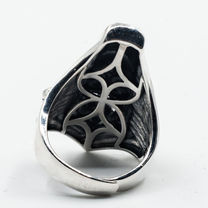 Inel ghost.of.Impermanence black.guardian Argint