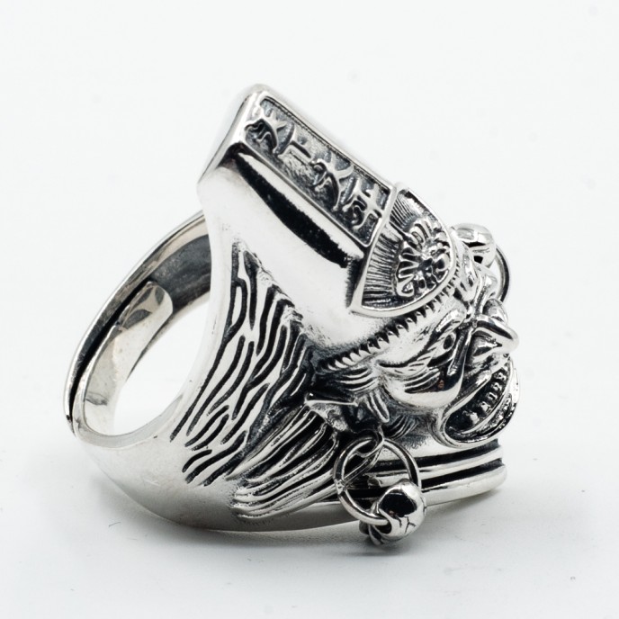 Inel ghost.of.Impermanence black.guardian Argint