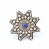 Inel Afghan masiv lapis.lazuli stea Argint