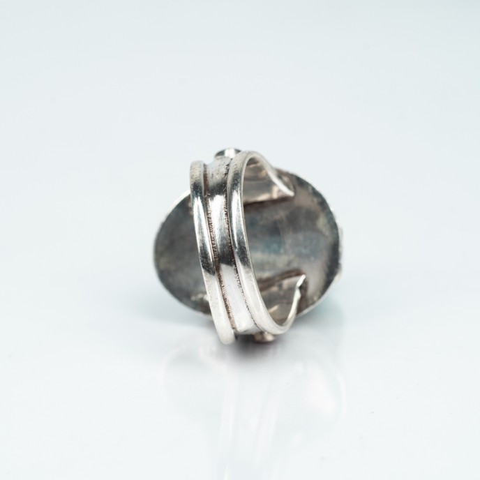 Inel Nepal oval turcoaza nr.12 Argint