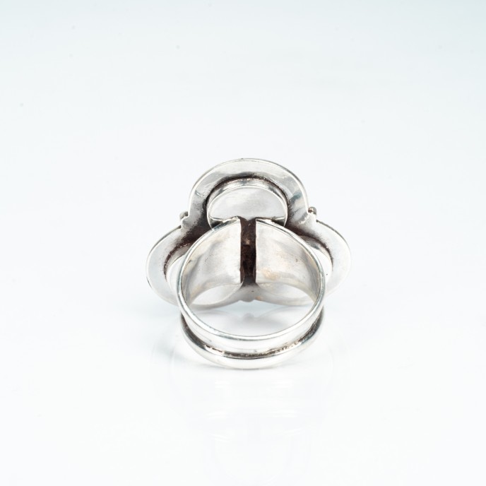 Inel Nepal trio turcoaze verzi Argint