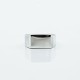 Inel simplu dreptunghiular 12mm Argint