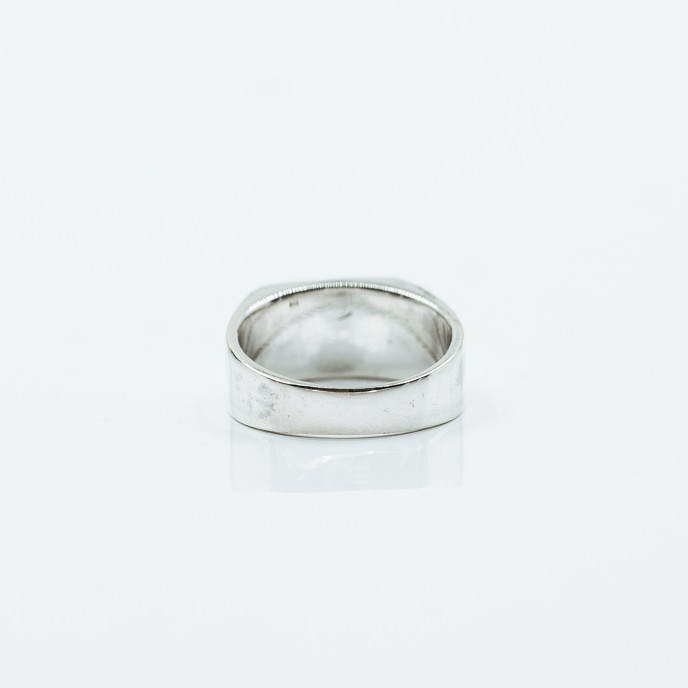 Inel simplu dreptunghiular 12mm Argint