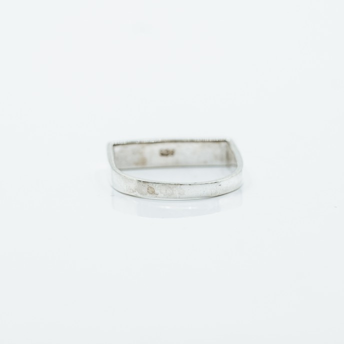 Inel simplu dreptunghiular 5mm Argint