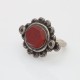 Inel Afghan piatra carneol cercuri Argint