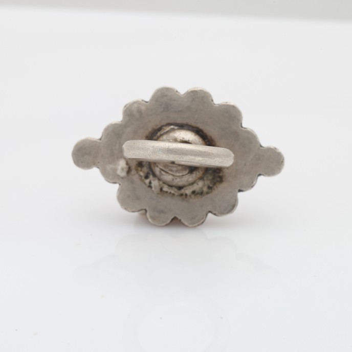 Inel Afghan piatra carneol cercuri Argint