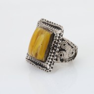 Inel Afghan ochi de tigru Argint