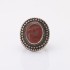 Inel Afghan vintage carneol puncte Argint