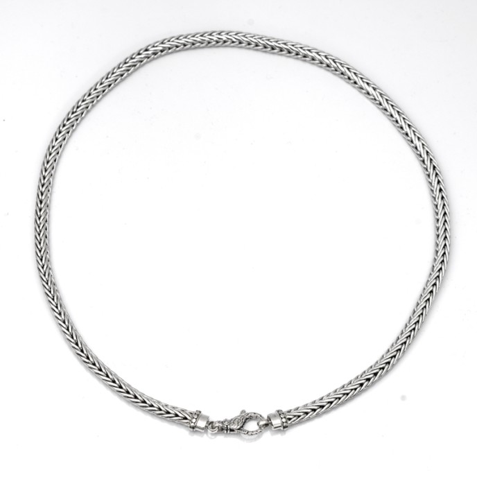 Lant masiv impletitura spic 8mm Argint