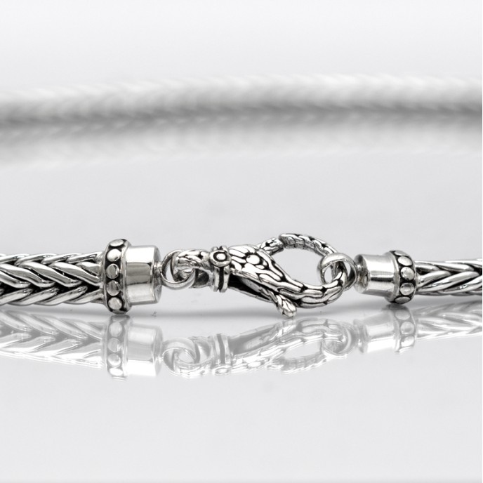 Lant masiv impletitura spic 8mm Argint