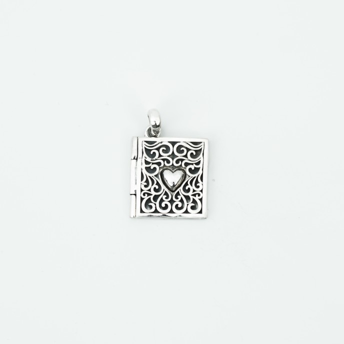 Pandantiv carte inima Argint