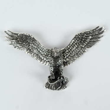 Pandantiv flexibil vultur in zbor Argint