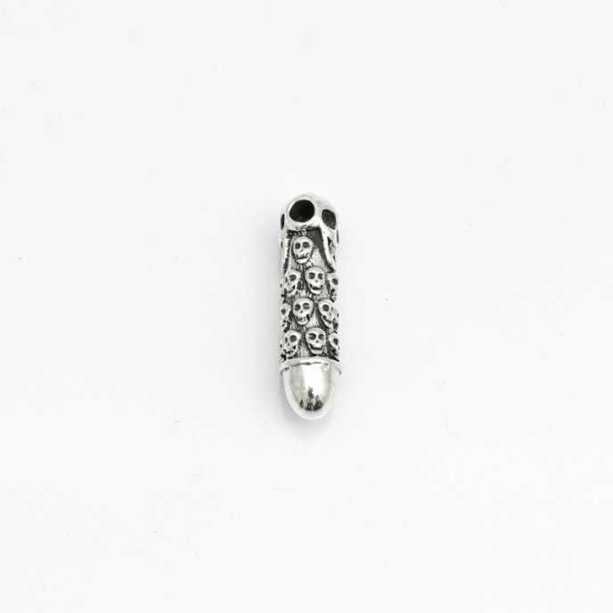 Pandantiv mini glont cranii Argint