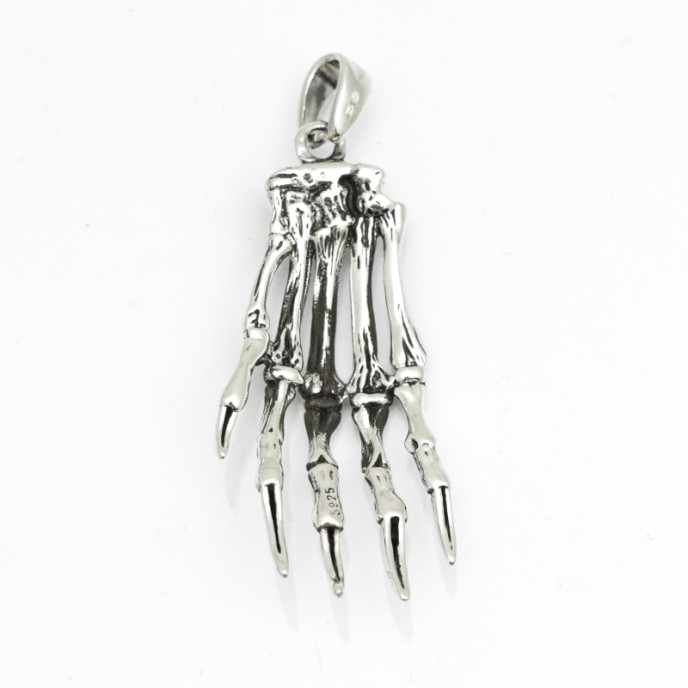 Pandantiv mana de schelet Argint