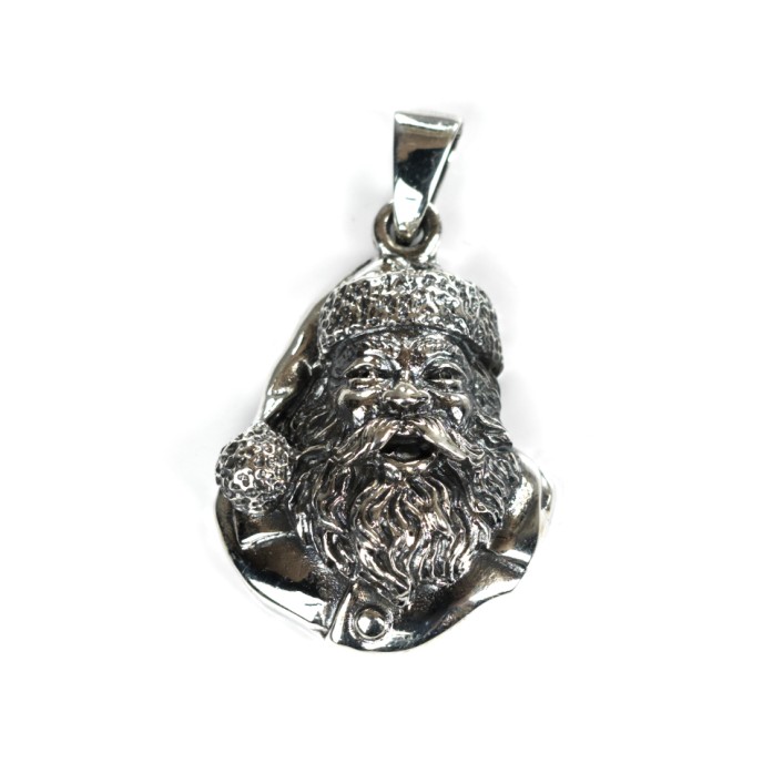 Pandantiv mos Craciun bradut Argint