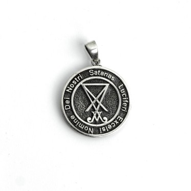 Pandantiv In.nomine.dei.nostri.Satanas.Lucifer.Excelsi Argint