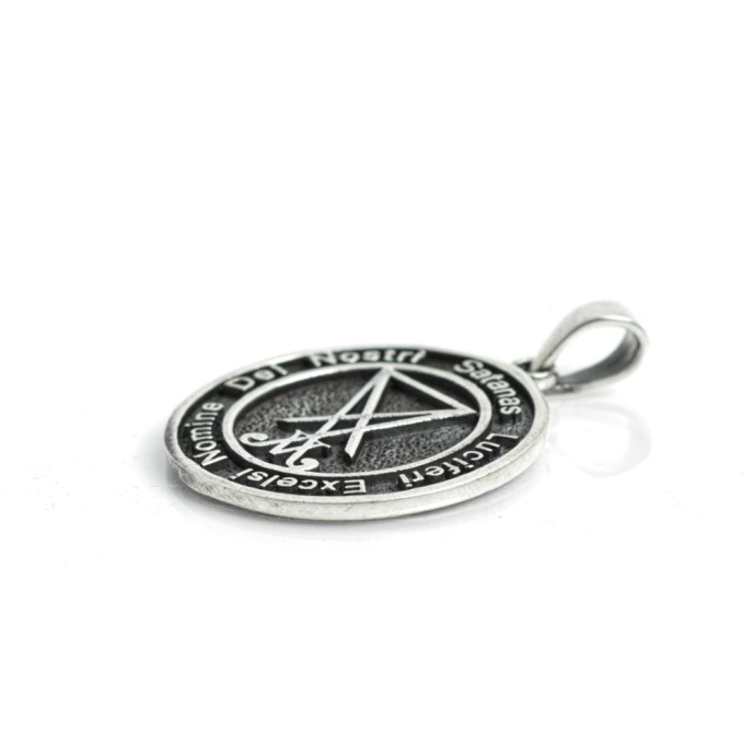 Pandantiv In.nomine.dei.nostri.Satanas.Lucifer.Excelsi Argint