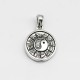Pandantiv rotativ yin yang zodiac Argint