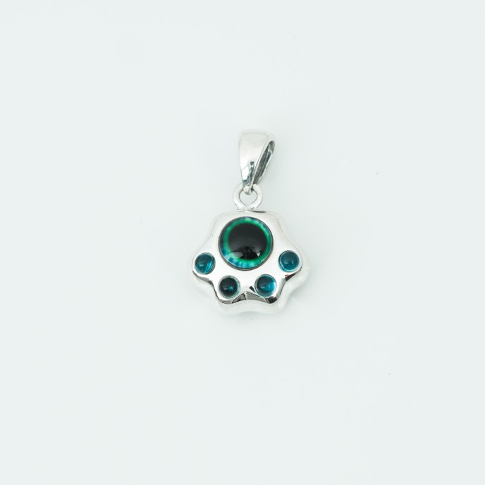 Pandantiv labuta de catel color Argint
