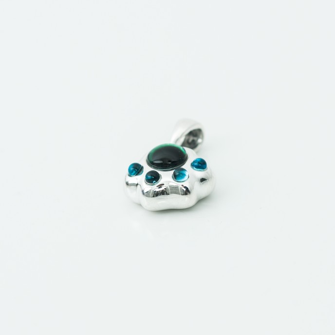 Pandantiv labuta de catel color Argint