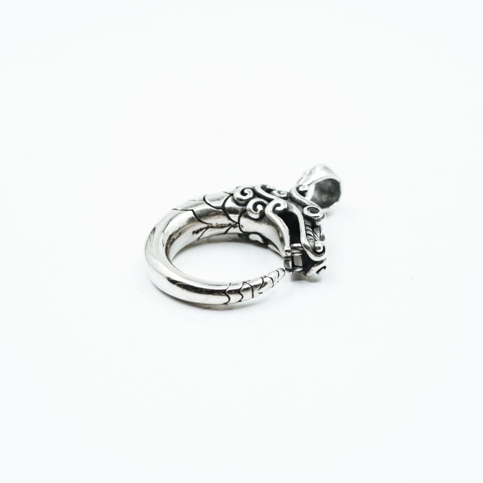 Pandantiv dragon uroborus Argint