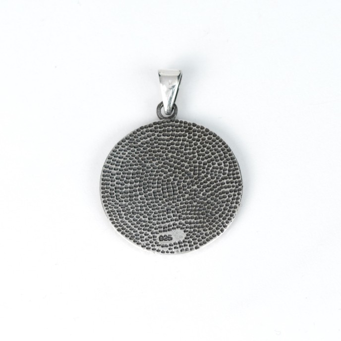 Pandantiv masonic echer si compas Argint