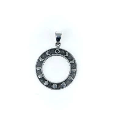 Pandantiv fazele lunii Argint