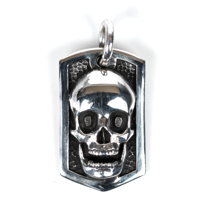 Pandantiv placuta cap de mort Argint