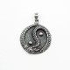 Pandantiv rotund dragon yin yang Argint