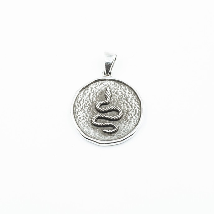 Pandantiv rotund sarpe Argint