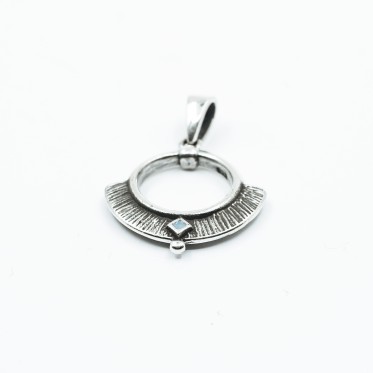 Pandantiv semicerc bleu Argint