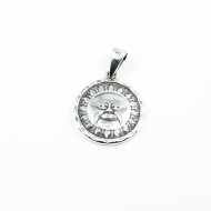 Pandantiv dublu soarele si luna Argint