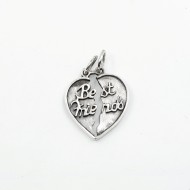Pandantiv inima "Best friends" Argint