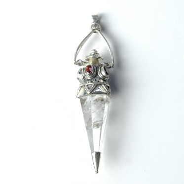 Pandantiv pendul cuarz granat nr.31 Argint