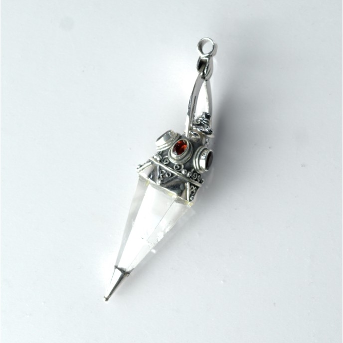 Pandantiv pendul cuarz granat nr.33 Argint